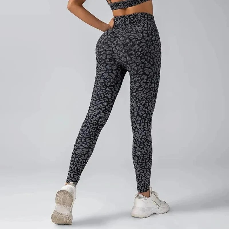 legging yoga leopard