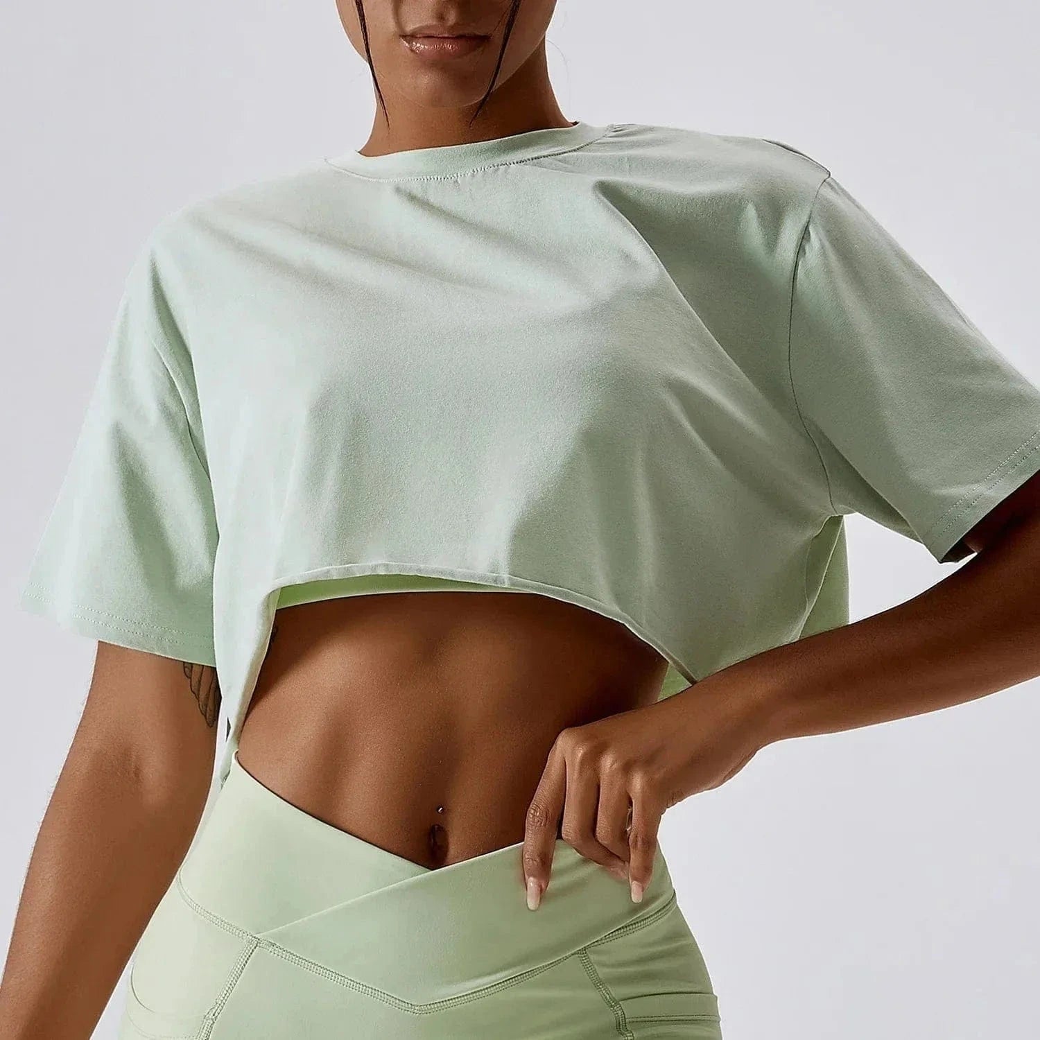 Tee-shirt Yoga Femme Court