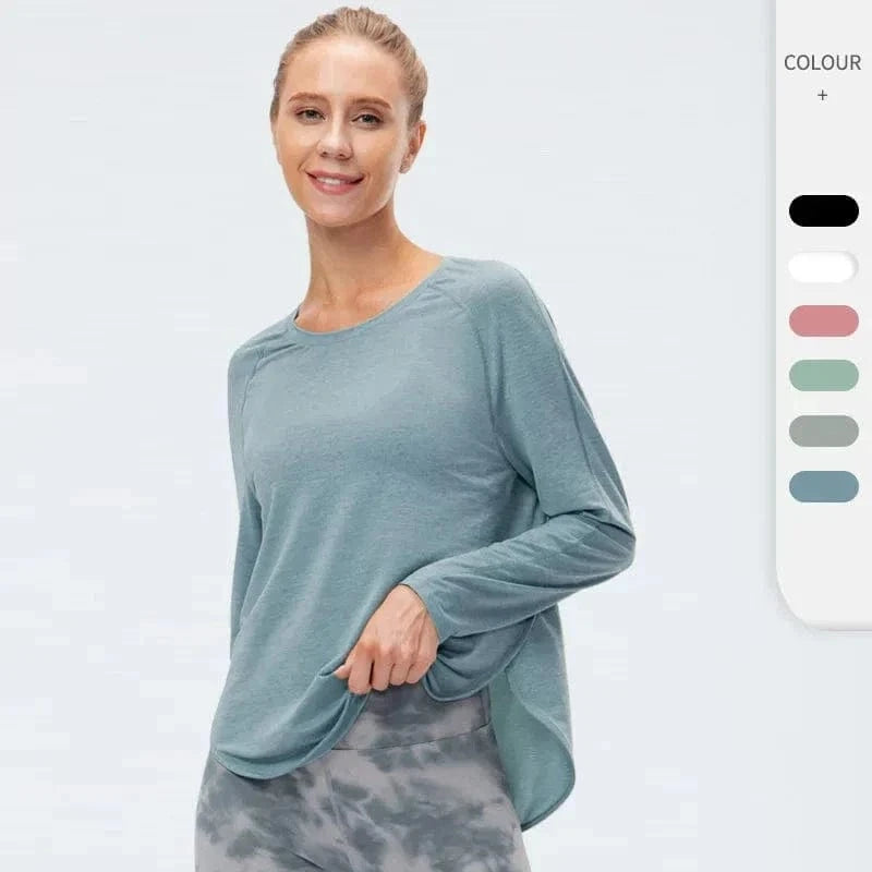 Tee-shirt Yoga Femme Manches Longues